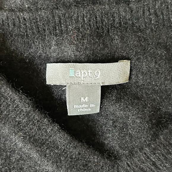 Women’s Apt. 9 cashmere Argyle crewneck knit sweater academic preppy classic M - Picture 9 of 10